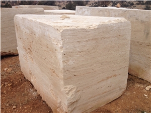 Classic Travertine Block, Turkey Light Travertine