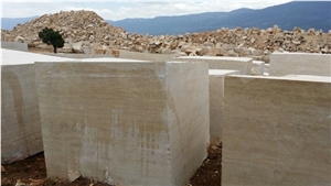 Classic Travertine Block, Turkey Light Travertine
