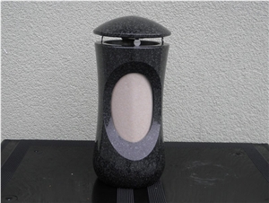 Regal Black Granite Memorial Lamps,Monumental Lanterns