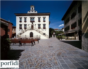 Cubico Regular / Irregular, Porphyry Cube Stone & Pavers, Porfido Trentino Cube Stone, Porfido Trentino Granite Cube Stone