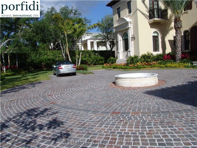 Cubico Regular / Irregular, Porphyry Cube Stone & Pavers, Porfido Trentino Cube Stone, Porfido Trentino Granite Cube Stone