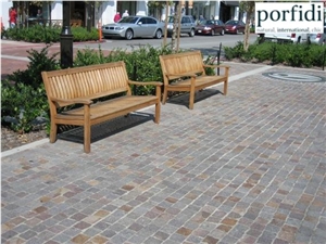 Cubico Regular / Irregular, Porphyry Cube Stone & Pavers, Porfido Trentino Cube Stone, Porfido Trentino Granite Cube Stone