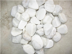 Tumbled Bianco Dolomite Marble Gravel
