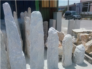 White Ice Monolith Marble