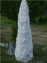 White Ice Monolith Marble