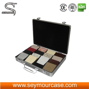 Aluminum and Telescoping Handle Display Sample Suitcase