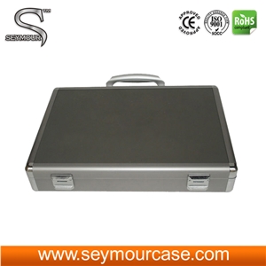 Aluminum and Telescoping Handle Display Sample Suitcase