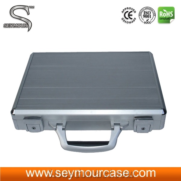 Floor Tile Aluminum and Thick Handles Display Suitcase