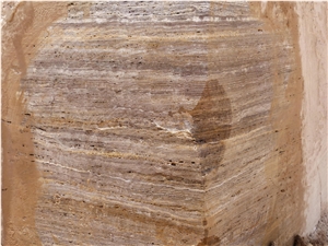 Silver Travertine Block, Iran Grey Travertine Slab