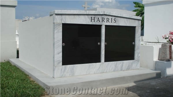 Olympian White Danby Marble Mausoleum