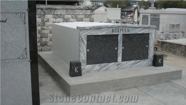 Olympian White Danby Marble Mausoleum