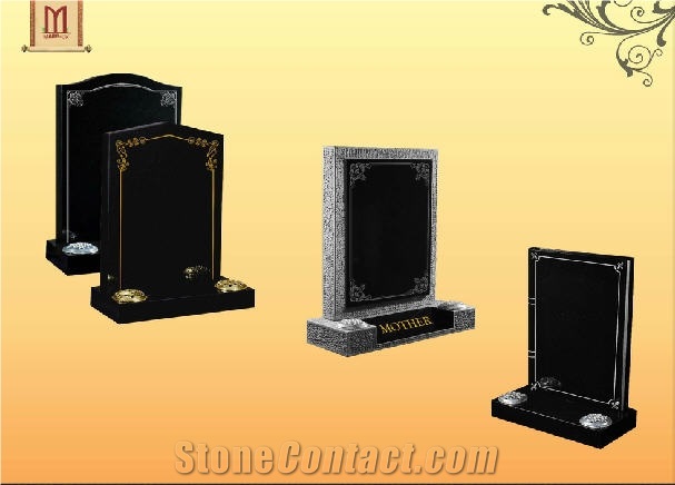 Absolute Black Granite Gravestone