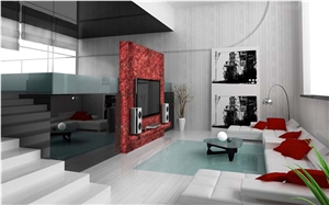 Ruby Red Onyx Gem Slab for Kitchen - Bath 100 Natural Translucent Crystaline Stone, Ruby Gems Red Onyx