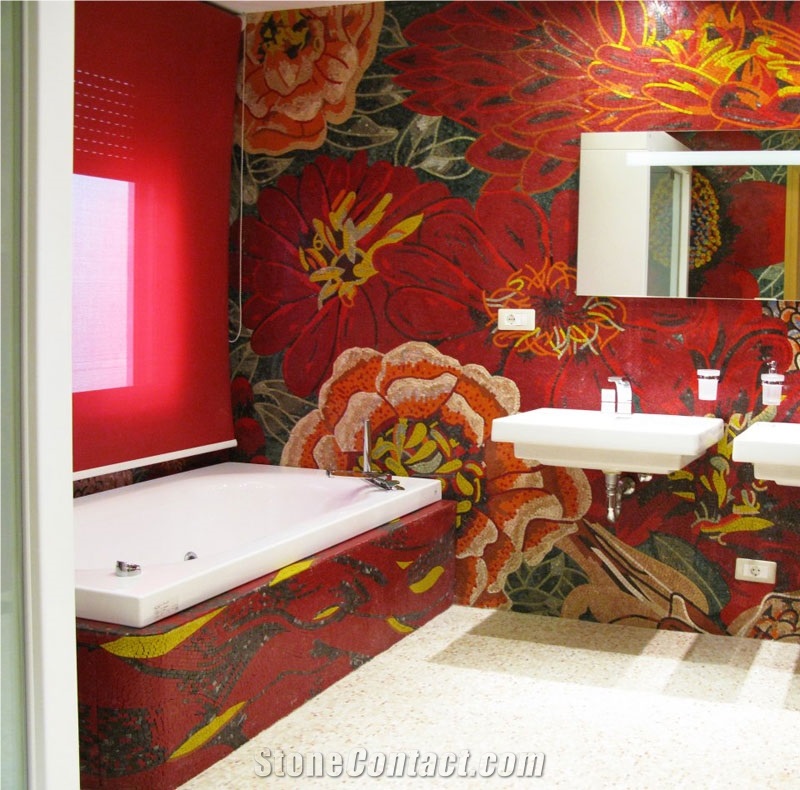 Natural Stone Mosaic Art Works