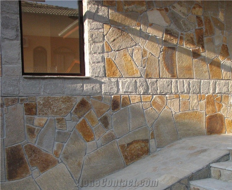 Beige Grey Slate Cut to Size Tiles for Walling, Karistos Beige Slate Slabs & Tiles