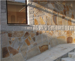 Beige Grey Slate Cut to Size Tiles for Walling, Karistos Beige Slate Slabs & Tiles