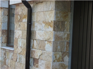 Gold Cut Quartzite Natural Surface Wall Tiles, Gneis Gold Quartzite Slabs & Tiles