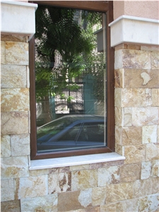 Gold Cut Quartzite Natural Surface Wall Tiles, Gneis Gold Quartzite Slabs & Tiles