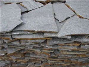 Steel Grey Irregular Slate for Flagstone Pavement