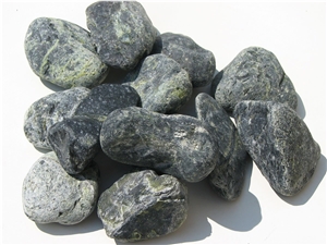 Verde Marble Pebbles, Dark Green Marble Pebbles, Veria Green Marble Pebbles
