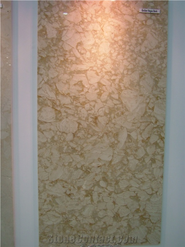 Golden Vegas Dark Marble Slabs, Tiles