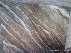 Bianco Brown Marble Slabs