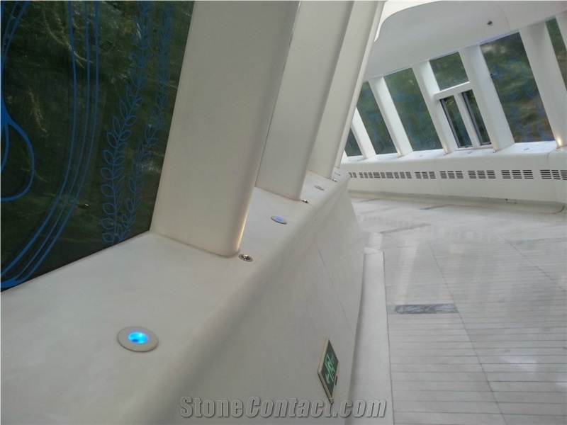 Modern Commercial Acrylic Solid Surface,Engineered Stone Hotel Reception Countertop