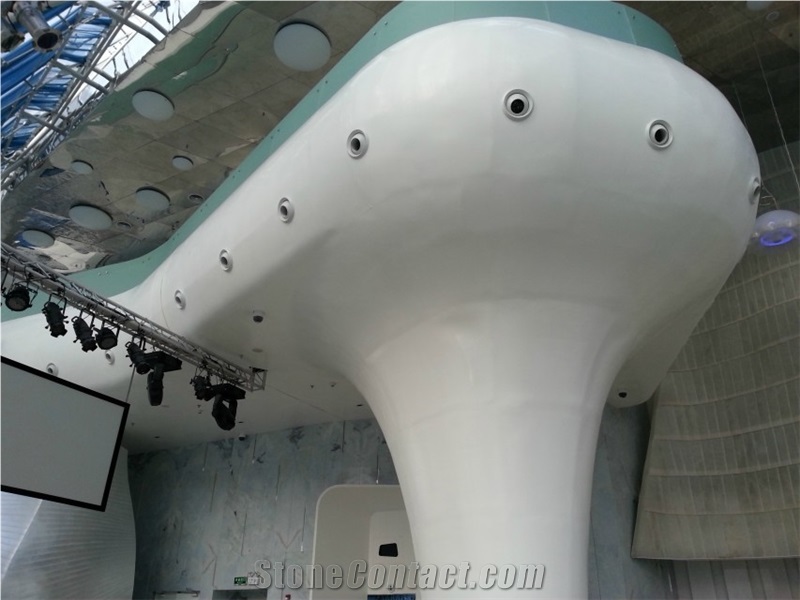 Modern Commercial Acrylic Solid Surface,Engineered Stone Hotel Reception Countertop