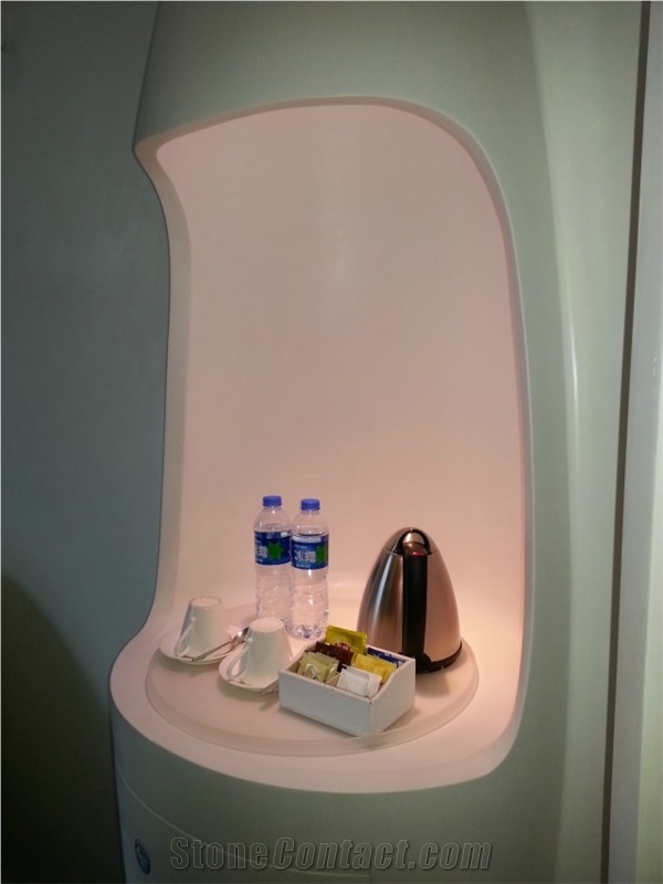 Modern Commercial Acrylic Solid Surface,Engineered Stone Hotel Reception Countertop