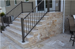Leonardo Travertine - Pattern Set & Split Face Application,Stairs and Steps