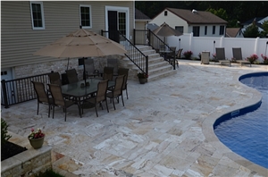 Leonardo Travertine - Pattern Set & Swimming Pool Coping