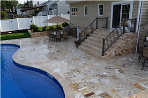 Leonardo Travertine Pool Coping