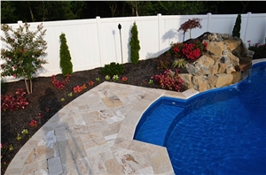 Leonardo Travertine Pool Pavers Pattern Set
