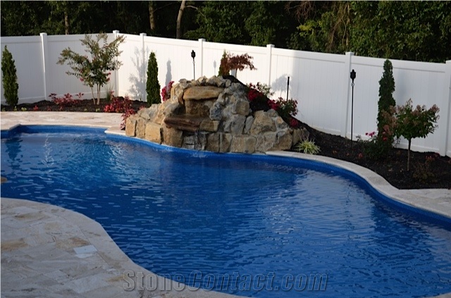 Leonardo Travertine Pool Terrace