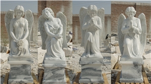 2014 New Product Of Four Seasons God,White Marble Angel Sculpture