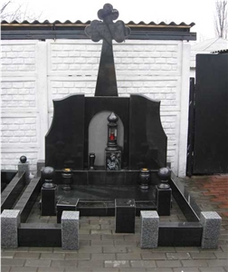Grey Monument, Black Granite Japanese & Korean Style Monuments