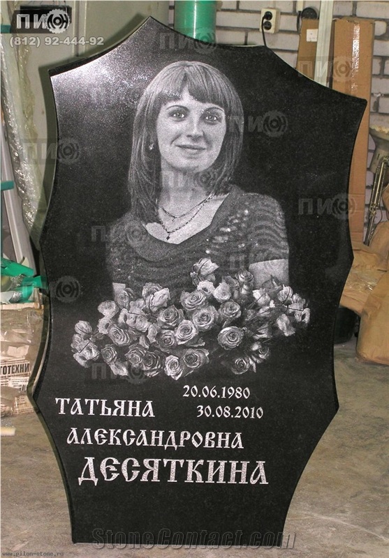 Stone-Shadow Carving Monument, Black Granite Monuments