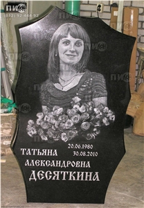 Stone-Shadow Carving Monument, Black Granite Monuments