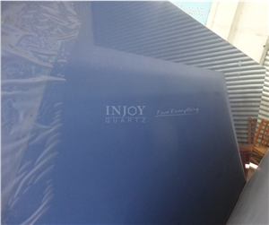Engineered Quartz Stone Pure Blue Quartz Polished