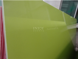 Engineered Quartz Stone-Pure Grass Green Quartz Stone