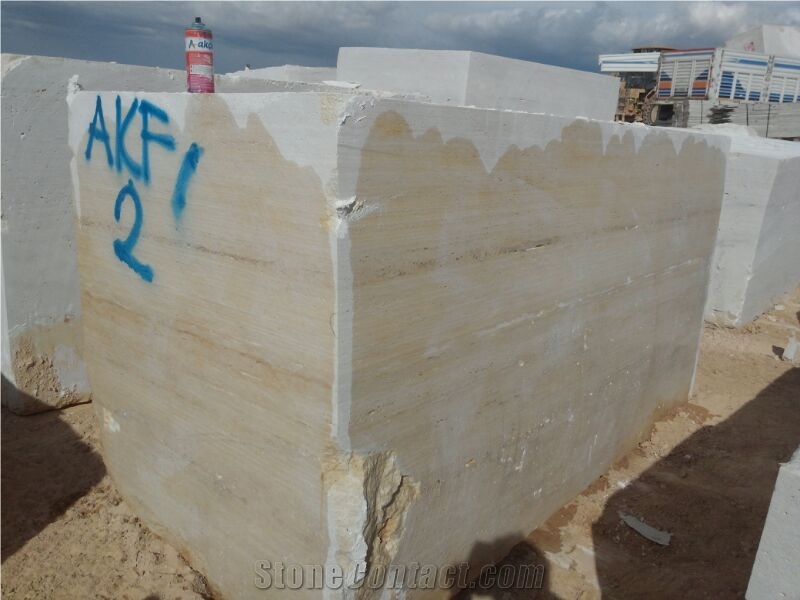 Karaman Light Travertine Blocks, Beige Turkey Travertine Blocks