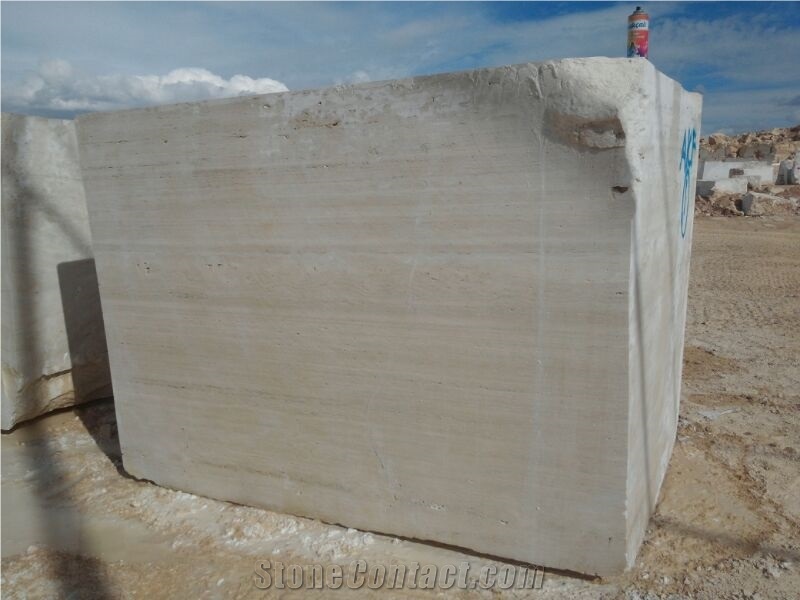 Karaman Light Travertine Blocks, Beige Turkey Travertine Blocks