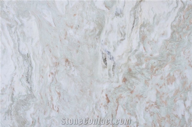 Marble Misty White Slabs & Tiles, India Pink Marble