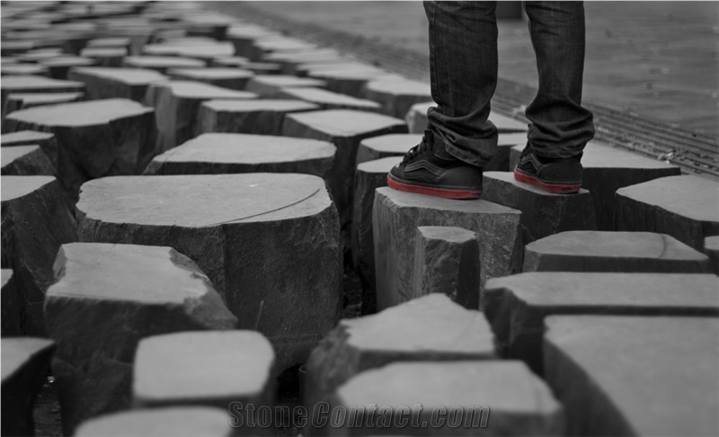 Granite Stepping Stones, Grey Granite Stairs