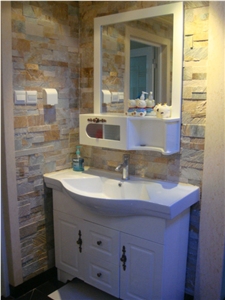 Indoor Building Walling，Grey Slate Castle Stone