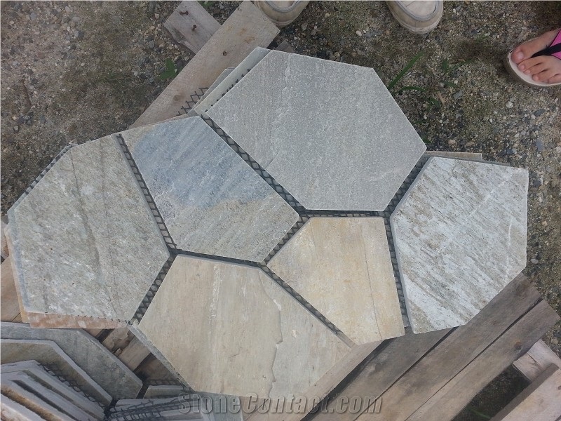 Muliticolor Color Slate Flagstone for Paving