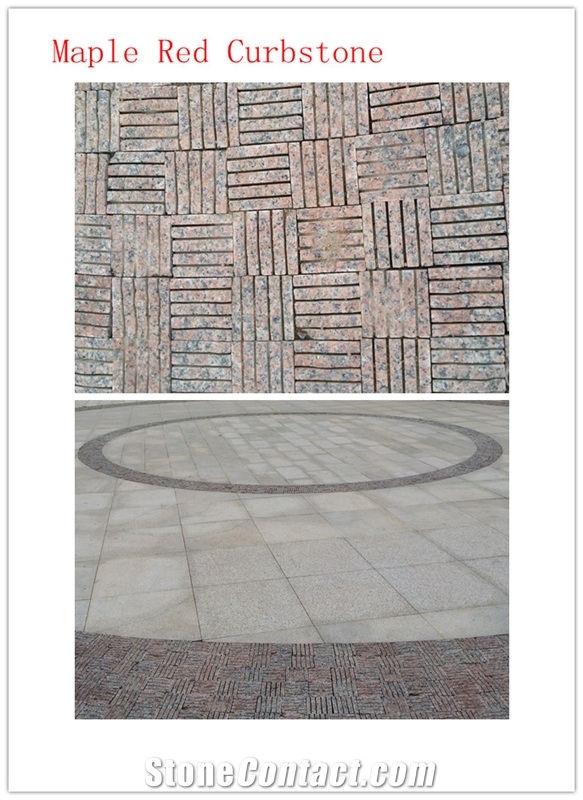 G562 Paver , Maple Red Cobble Stone, G562 Cube Stone,Maple Red Granite Cobble Stone