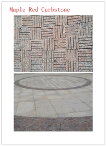 G562 Paver , Maple Red Cobble Stone, G562 Cube Stone,Maple Red Granite Cobble Stone