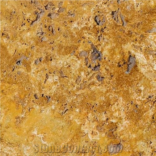 Denizli Yellow Travertine Slabs & Tiles, Turkey Yellow Travertine