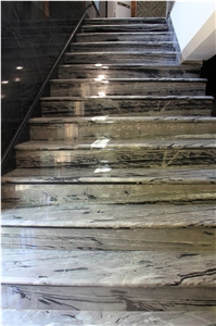 Black and Grey Natural Stone Step, Stair